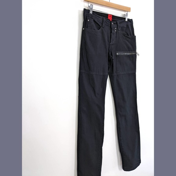 Saks Fifth Avenue Size 29 Mens Button Fly Black Jeans In Smoky black - Picture 2 of 12